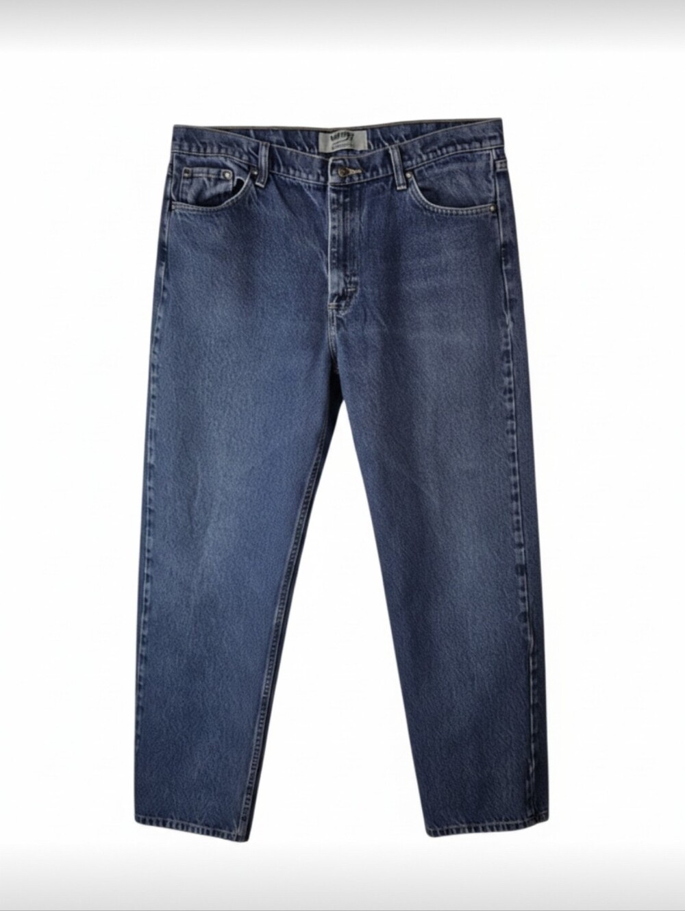 Wrangler Authentics Mens Blue Denim Relaxed Fit Jeans 38x32